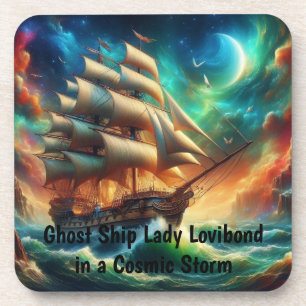 Geisterschiff Lady Lovibond in a Cosmic Storm Getränkeuntersetzer