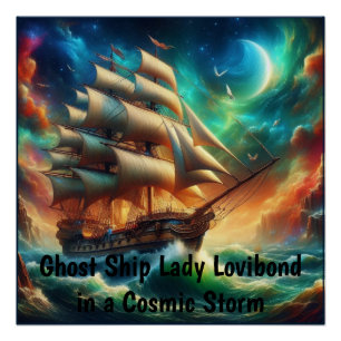 Geisterschiff Lady Lovibond in a Cosmic Storm Poster
