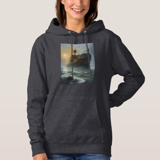 Geisterschiff, Piratenschiff, Hoodie (Vorderseite)