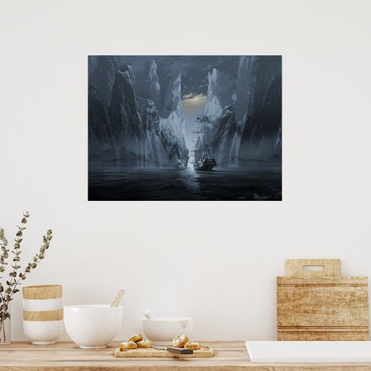 Geisterschiff-Serie: Verlorene Expedition Poster (Küche)