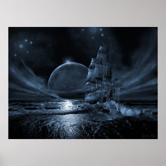 Geisterschiff-Serie: Vollmond steigt Poster (Vorne)