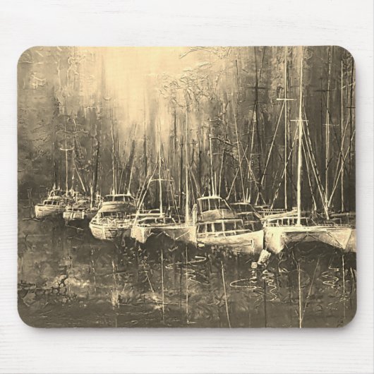 "Geisterschiffe in der Bucht" Mousepad (Vorne)