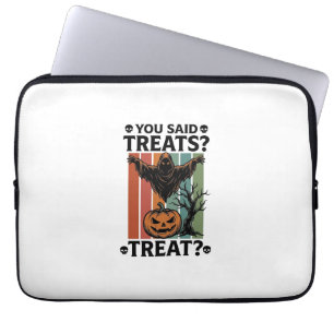 Geistert-Shirt Halloween mit gruseligen Pun und Kü Laptopschutzhülle