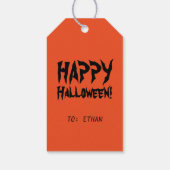Geistertags für Halloween-Geschenke Geschenkanhänger (Rückseite)