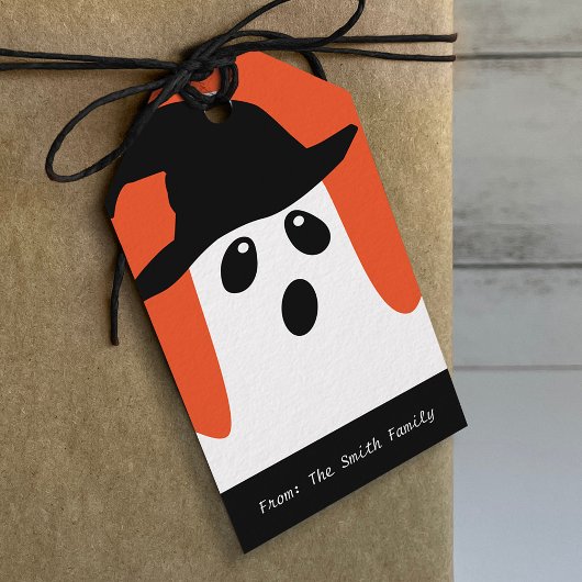 Geistertags für Halloween-Geschenke Geschenkanhänger