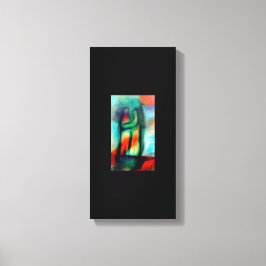 Geistertanz auf schwarz leinwanddruck