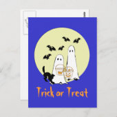 Geistertrick oder -behandlung postkarte (Vorne/Hinten)