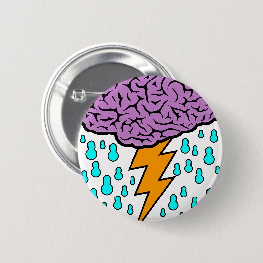 Geistesblitz Button (Vorne & Hinten)