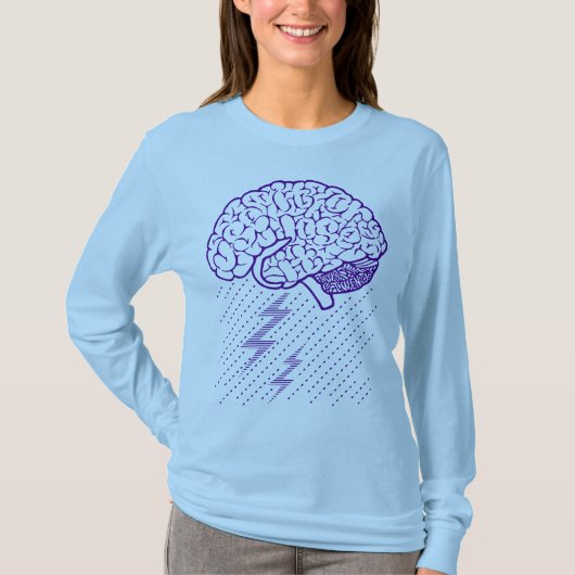 Geistesblitz (lila) T-Shirt (Vorderseite)