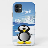 Geistesgestörter Pinguin Case-Mate iPhone Hülle (Rückseite)