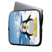 Geistesgestörter Pinguin Laptopschutzhülle (Vorderseite Links)