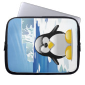 Geistesgestörter Pinguin Laptopschutzhülle (Vorderseite)
