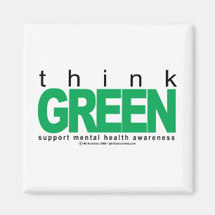 Geistesgesundheits-denke ökologisch magnet