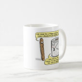 Geistesgesundheits-Spaß - TP-Krise und Einpol Kaffeetasse (VorderseiteRechts)