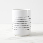 Geistesgesundheits-Tasse V Kaffeetasse (Mittel)