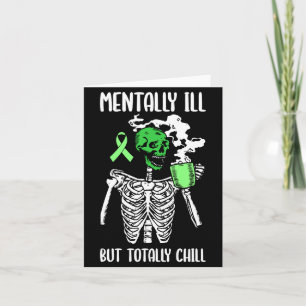 Geisteskrank aber cool Psychische Gesundheit Aware Karte