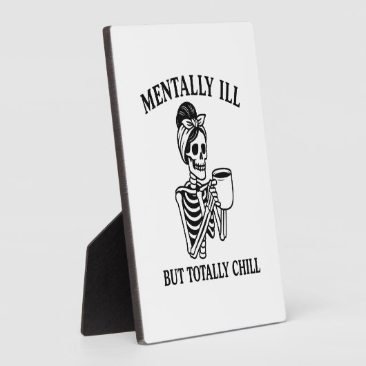 Geisteskrank aber total chill Halloween Fotoplatte (Seite)