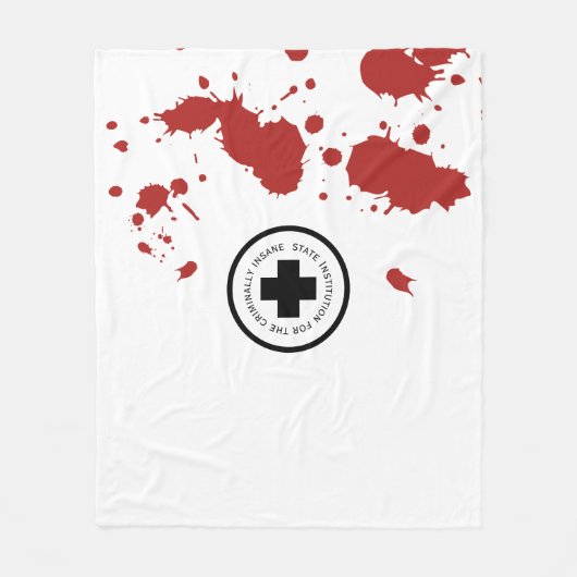 Geisteskrankenhaus Fleecedecke (Vorderseite)