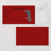 Geisteskranker Rabe/Druck Visitenkarte (Vorne/Hinten)