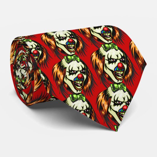 Geisteskranker schlechter Clown Krawatte (Gerollt)