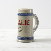 Geisteskranker Tormann Stein Bierglas (VorderseiteRechts)