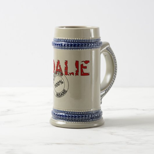 Geisteskranker Tormann Stein Bierglas (VorderseiteRechts)