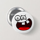 Geisteskrankes Gesichts-Abzeichen Button (Vorne & Hinten)