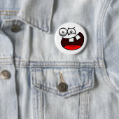 Geisteskrankes Gesichts-Abzeichen Button (Beispiel)