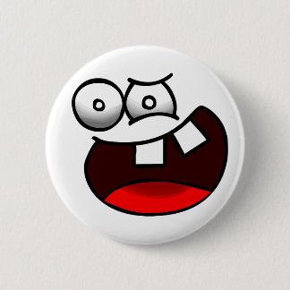 Geisteskrankes Gesichts-Abzeichen Button