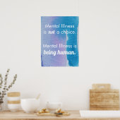 Geisteskrankheit ist menschlich poster (Küche)