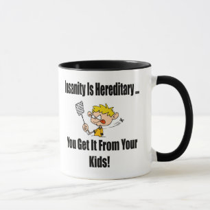 Geisteskrankheits-lustige T - Shirt-Geschenke Tasse