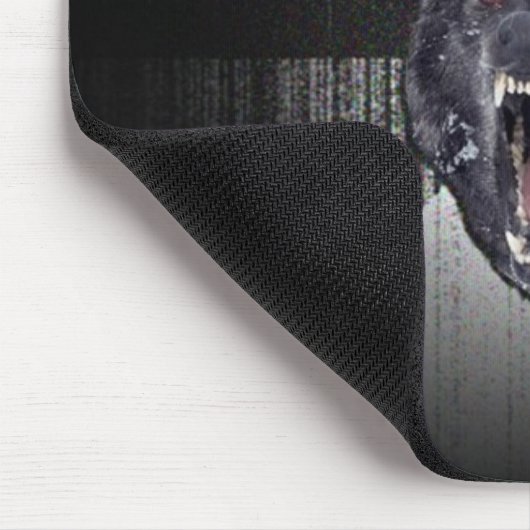 Geisteskrankheits-Wolf-Mausunterlage Mousepad (Ecke)