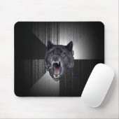 Geisteskrankheits-Wolf-Mausunterlage Mousepad (Mit Mouse)