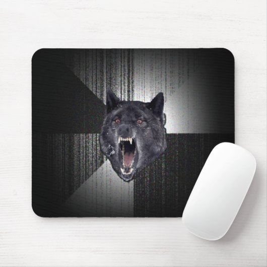 Geisteskrankheits-Wolf-Mausunterlage Mousepad (Mit Mouse)