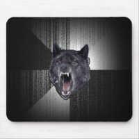 Geisteskrankheits-Wolf-Mausunterlage