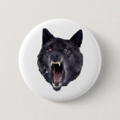 Geisteskrankheitswolf Button (Vorderseite)