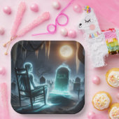 Geistesmann im Friedhof Pappteller (Party)