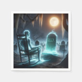 Geistesmann im Friedhof Serviette (Vorderseite)