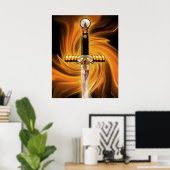 Geistesschwert Poster (Heimbüro)