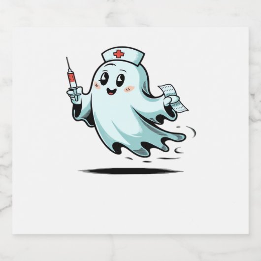 Geistesschwester Klassischer T - Shirt_2 Schaumweinetikett (Einzelnes Label)