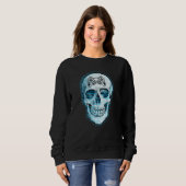 Geistesteuernde Controller-Totenkopf-Gaming-Gamer- Sweatshirt (Vorne ganz)