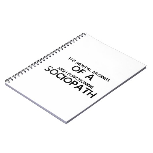GeistesüberlegungenSociopath Notizblock (Linke Seite)