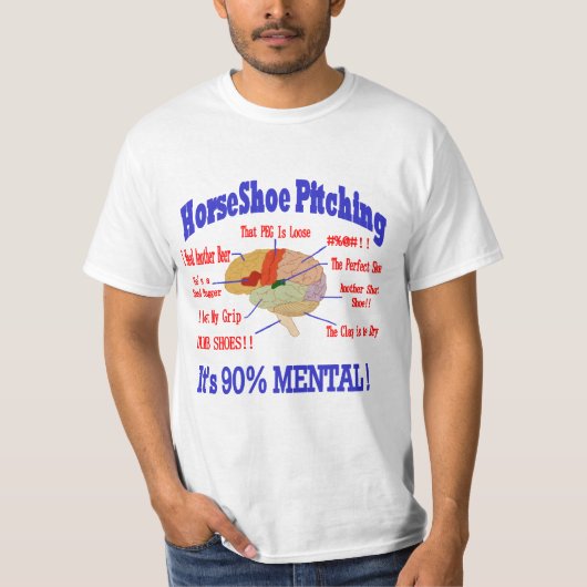 Geisteswert-T-Shirt der Hufeisen-90% T-Shirt (Vorderseite)