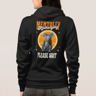Geistig Aufladendes Koala-Introvertierten-Stimmung Hoodie