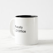 Geistig außer Haus Zweifarbiges Kaffeetasse (Vorderseite Links)