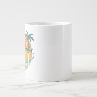 Geistig bin ich auf Bali – Retro-Tropen-Tasse mit  Jumbo-Tasse