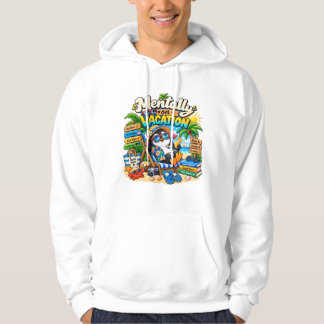 Geistig im Urlaub Pinguin Gemütlicher entspannter Hoodie