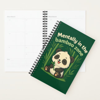 Geistig in der Bambus-Zone – Chibi-Panda-Notizbuch Planer
