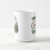 Geistig in einer Hütte im Wald Gemütlicher Kaffeeb Kaffeetasse (Mittel)