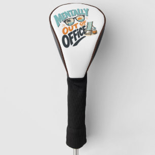 Geistig nicht im Büro Golf Headcover